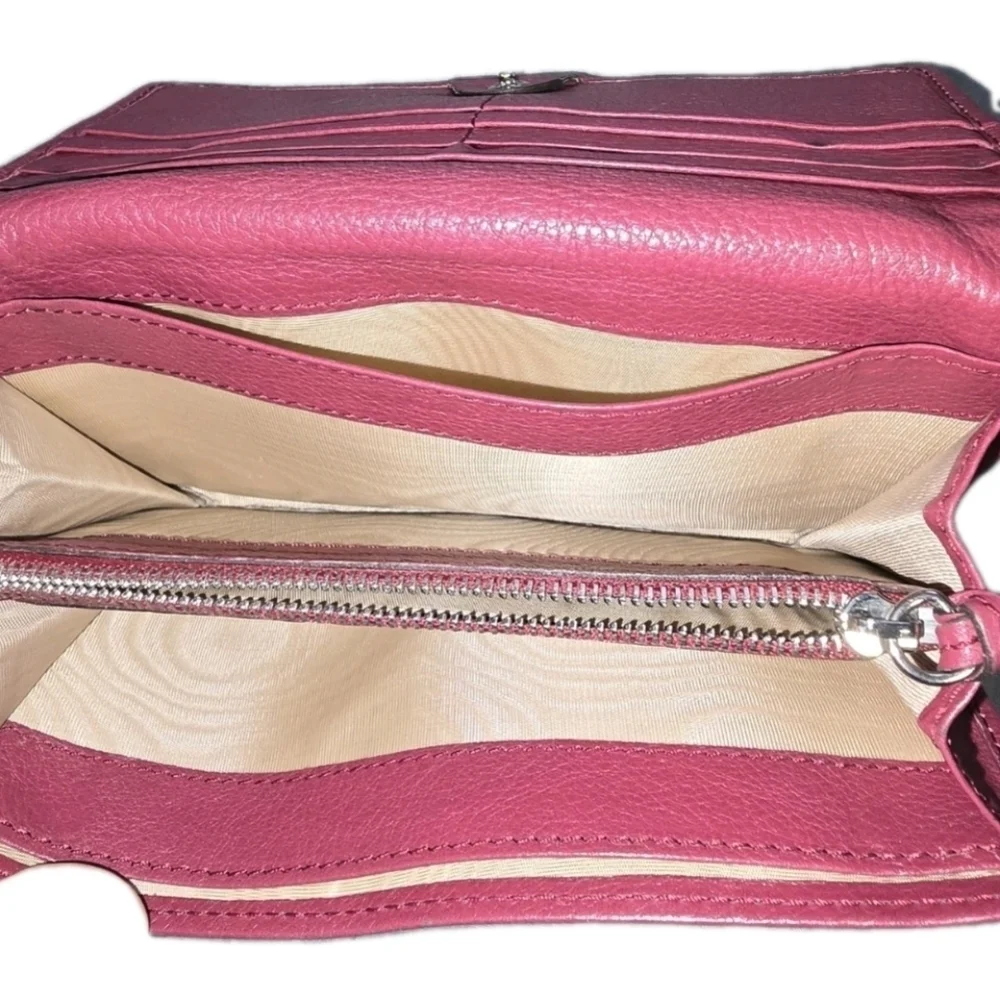 Pink Chloe Leather Women's Long Wallet